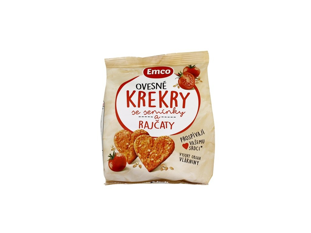 Ovesné krekry 100g rajčata Emco